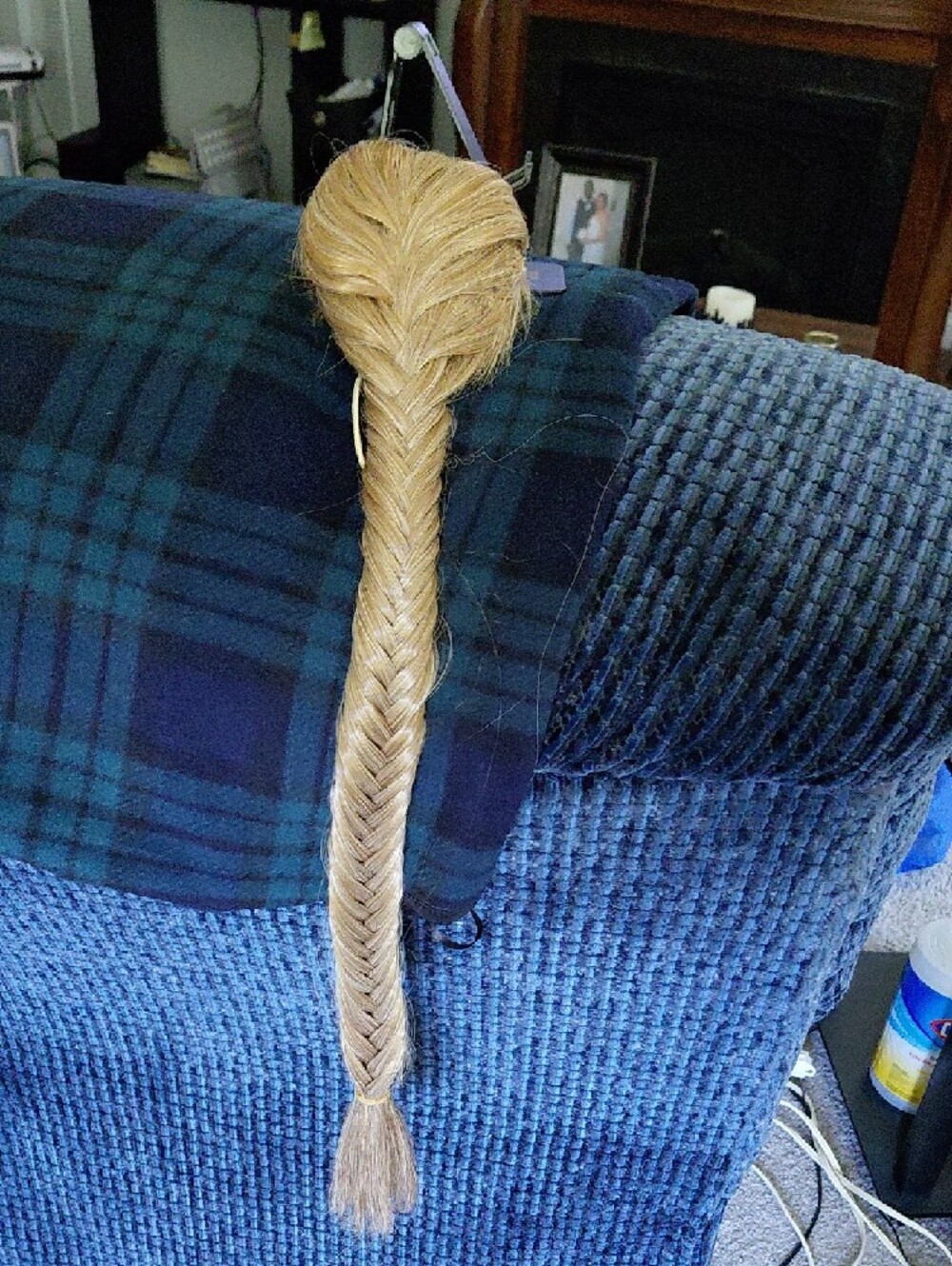 Blonde Fishtail Braided Hairpiece - Natural Blonde 24 Inches Long
